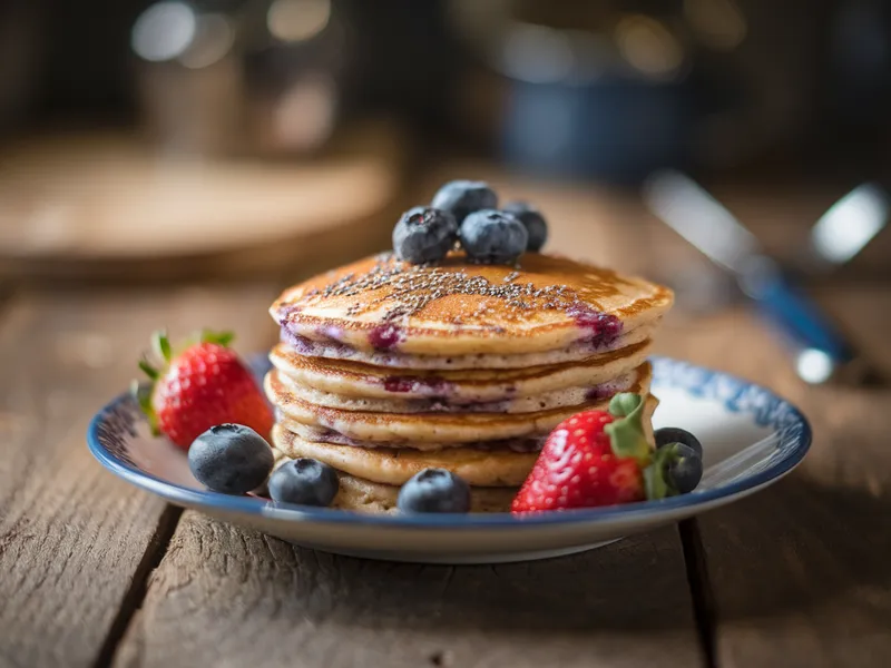 Berry Protein Pancakes